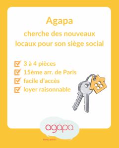 Agapa cherche à louer 3 ou 4 pièces dans le 15ème à Paris